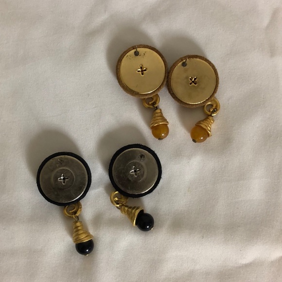 Vintage costume jewelry earrings - Picture 4 of 5